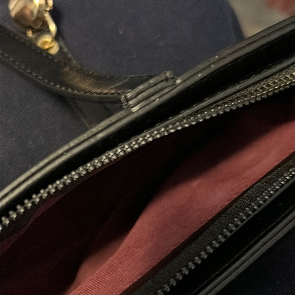 FOR STACY B Elegant Black Leather Women's Bag Saddle bag - Picture 7 of 11